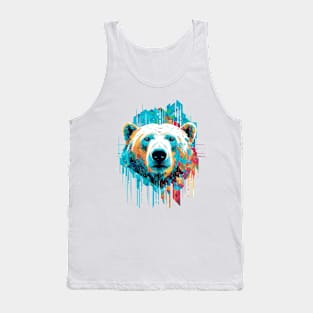 Polar Bear Animal Freedom World Wildlife Wonder Abstract Tank Top